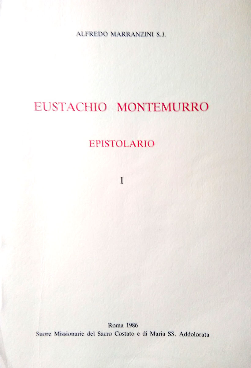 Eustachio Montemurro epistolario I